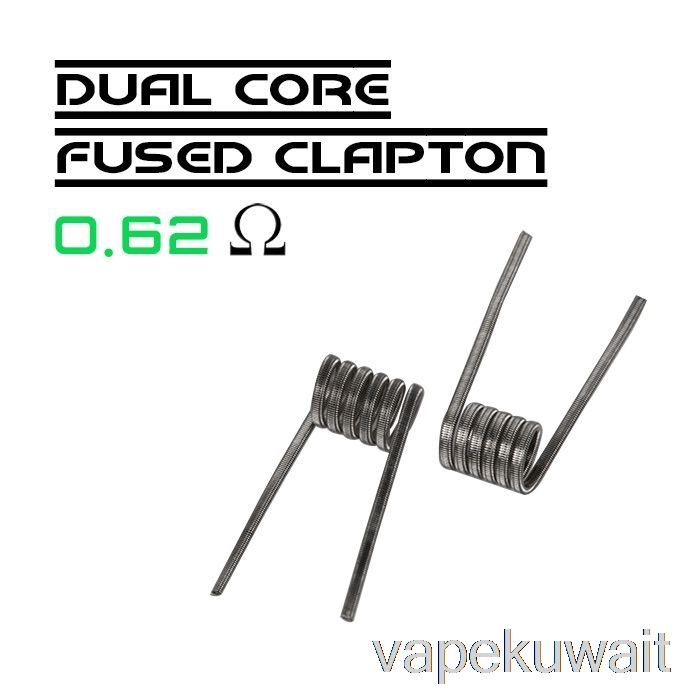 سلك شركات Wotofo - ملفات مسبقة الصنع 0.62ohm كلابتون منصهر ثنائي النواة - حزمة من 10 مجموعات جرابات Vape